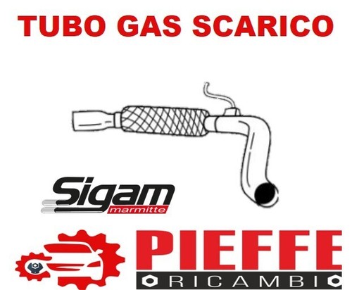 Tubo gas scarico sigam - tubo, per