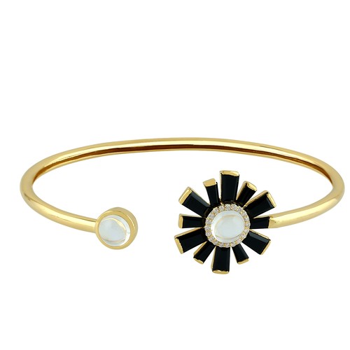 Bracciale oro pietra - 18,