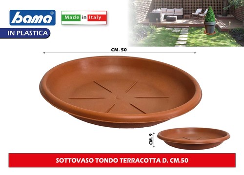 Bama sottovaso tondo - bama, plastica