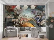 Carta da parati 3D auto basket