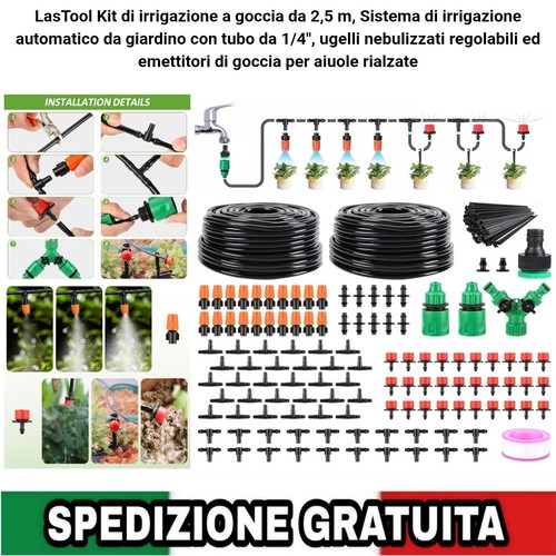 Kit irrigazione goccia - kit, 2.5m
