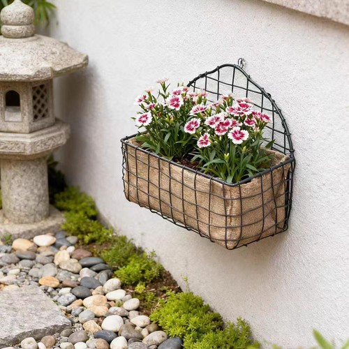 Panier suspendu fil fer - en, de