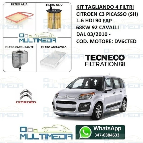 Tagliando filtri tecneco - tagliando,