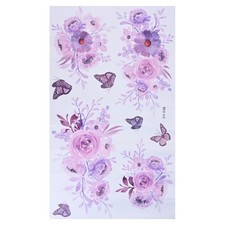 Lilla Fiore Farfalla Adesivo