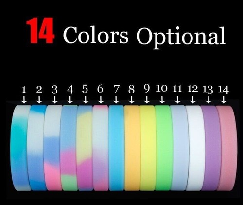Braccialetti silicone luminosi - silicone,