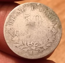Moneta 50 Centesimi 1863