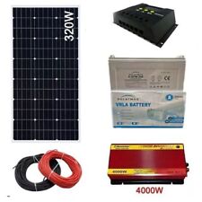 KIT FOTOVOLTAICO 3KW PANNELLO 320W BATTERIA 200A INVERTER 4000W