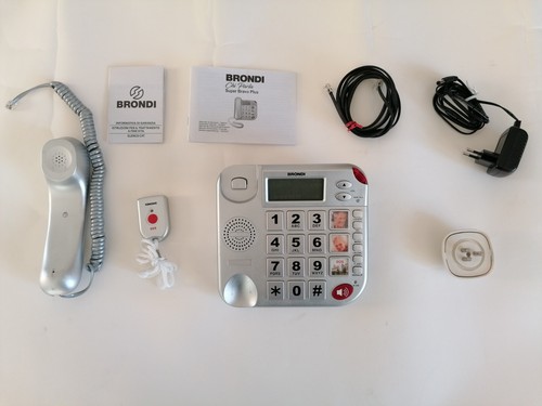Telefono per anziani brondi - telefono,