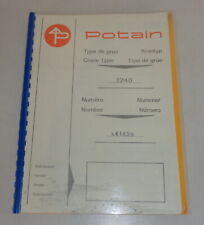 Manuale D'uso Potain 2240 Gru