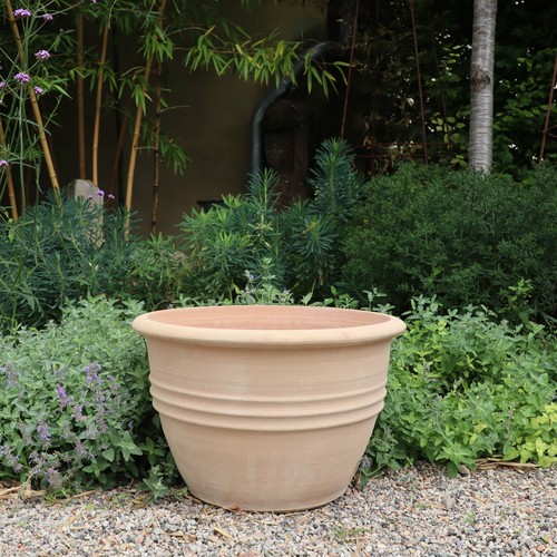 Fioriera terracotta fatta a - in,