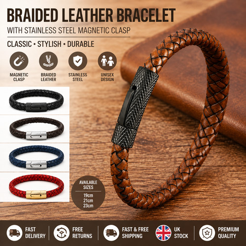 Bracciale uomo pelle in - pelle,