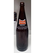 FANTA ARANCIATA BOTTIGLIA IN VETRO VUOTA 1955 - 1971  FAMIB MILANO MADE IN ITALY
