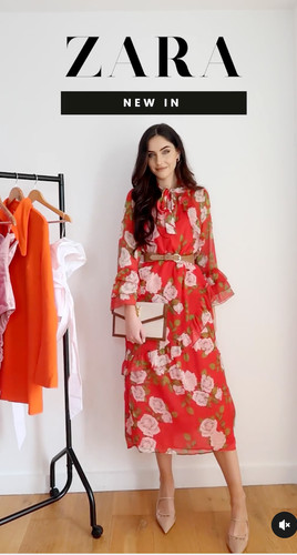 Nuovo zara 2022 abito - l,