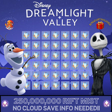 Disney Dreamlight Valley ? 250,000,000 Mist - Rift in Time + Bonus Gift ?