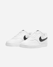 Scarpe sportive uomo Nike Court Vision Low NN DH2987-101  Bianco-Nera Pelle