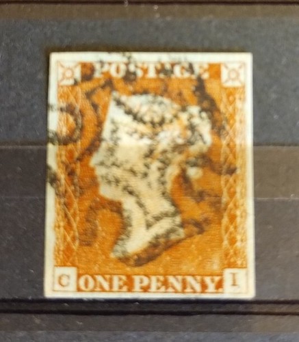 Francobollo penny red - penny, con