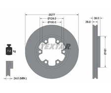 2pz disco freno textar - 2pz,