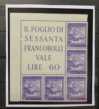 1938 REGNO FRANCOBOLLI POSTA