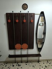 Set appendiabiti con specchio e panca – vintage, con segni di usura Palermo
