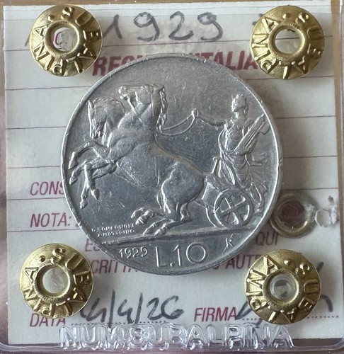 Moneta regno italia - regno, 10