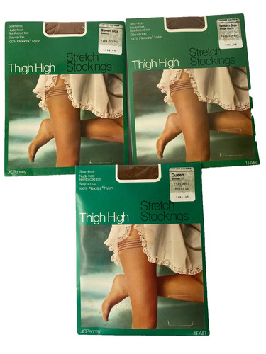 Vintage seamless thigh high - thigh,