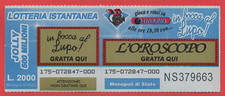 GRATTA E VINCI LOTTERIA IN BOCCA AL LUPO L'OROSCOPO LOTTO 175  VERGINE NUOVO