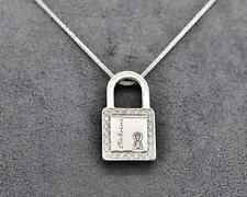 Collana Salvini Click Clack con Lucchetto in Oro Bianco 18 kt e Diamanti