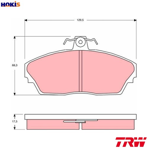 Set pastiglie freno - set,