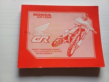 Honda CR 125 R 1989-90 manuale uso officina INGLESE originale