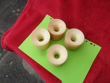 Ruote longboard 3DM Avila 75mm 80a duro set di 4 mai pattinate ma sbiadite