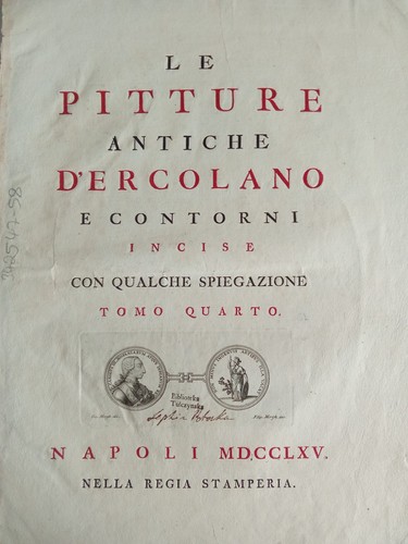 Frontespizio originale 1765 - originale, le