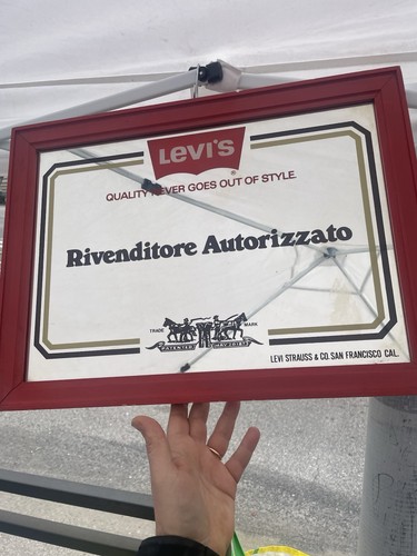 Specchio pubblicitario levis - pubblicitario,