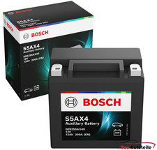 Bosch batteria AGM 12V 13Ah ausiliaria S5AX4 per Audi BMW Mercedes Porsche Volvo