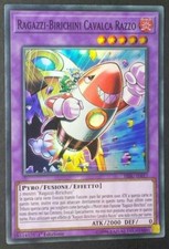 RAGAZZI-BIRIKINI CAVALCA RAZZO in Italiano Super Rara HISU-IT017 YUGIOH