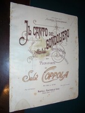 Salvatore Coppola IL CANTO DEL GONDOLIERO pensiero melodico per piano; F. Izzo