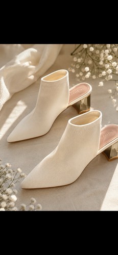 Cucoco tessuto bianco slip - slip, on