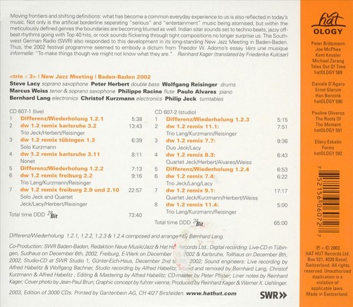 Steve lacy new jazz - steve,