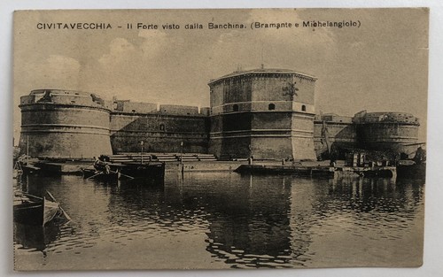 Cartolina civitavecchia porto - cartolina,