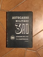 AUTOCARRO MILITARE LANCIA 3 RO Libretto uso e manutenzione 