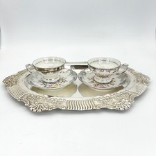 Piccolo Vassoio in argento sheffield antico silver plated da tavola epoca 800