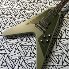 Gibson Flying V verde oro ZEEK