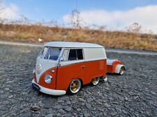 1:18 VW T1 Kool station wagon con rimorchio tuning profondo con cerchi in vero alluminio da 15 pollici