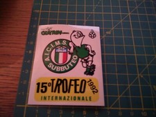 ADESIVO STICKER VINTAGE CALCIO MINIATURA SUBBUTEO 15 TROFEO 