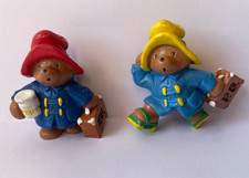 2 x Vintage Paddington Bear Figures 1988 By Schleich Made in Germany