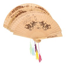  6 Pcs Ventagli Cinesi Vintage Ventaglio Cinese Fan Retrò Danzante