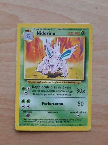 Nidorino carta pokémon - nidorino,