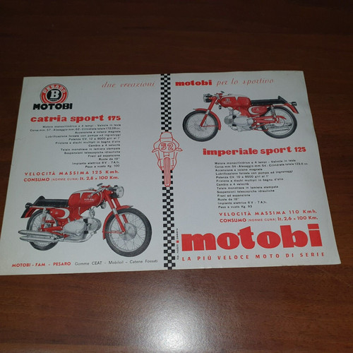 Depliant moto motobi catria - depliant,