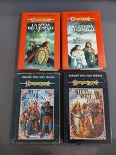 Lotto 4 libri vintage DragonLance Margaret Weis & Tracy Hickman Prime edizioni