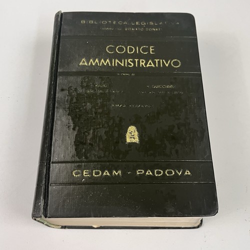 Codice amministrativo 1958 - amministrativo,