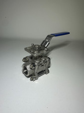 Valvola a sfera 1/2" INOX 316 (CF8M) 3 pezzi PN63